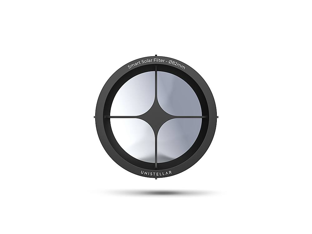 Left. Unistellar - eQuinox/eVscope Smart Solar Filter 112mm - Black.