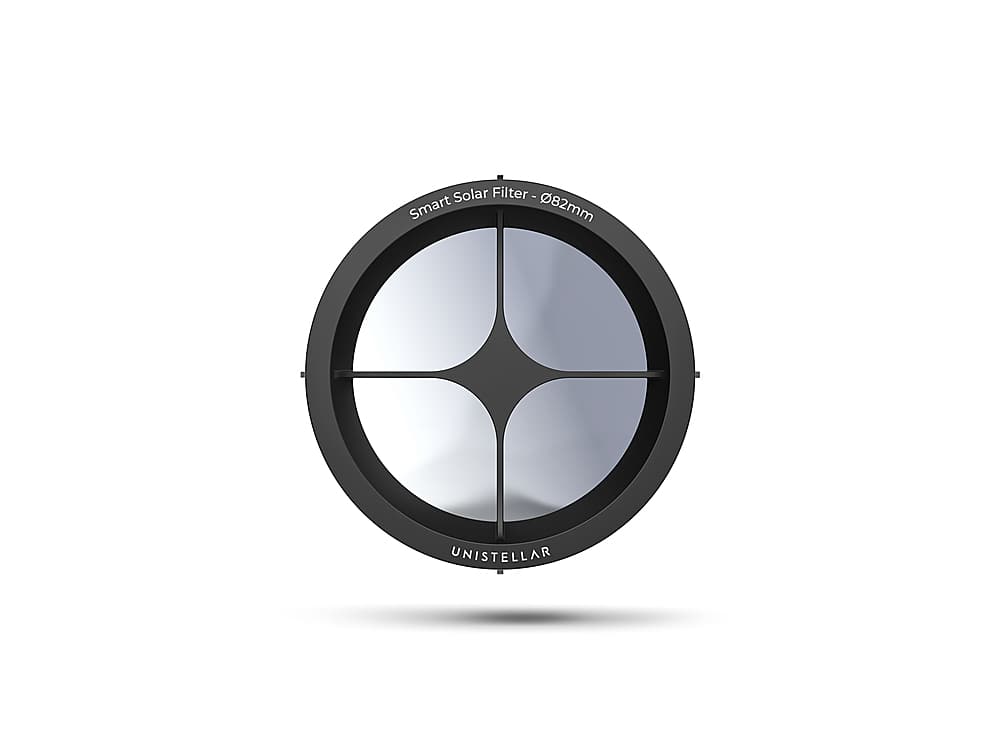 Left. Unistellar - Odyssey Smart Solar Filter 82mm - Black.