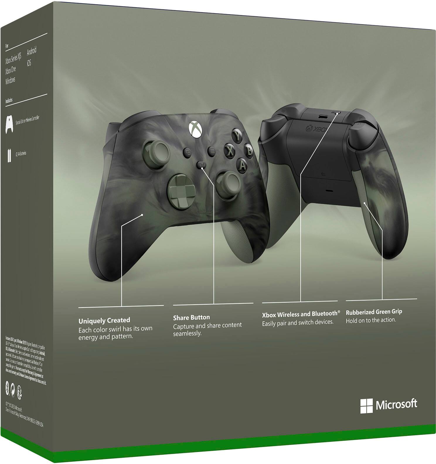 Alt View 21. Microsoft - Xbox Wireless Controller for Xbox Series X, Xbox Series S, Xbox One, Windows Devices - Nocturnal Vapor Special Edition.