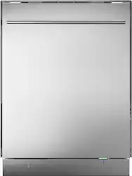 Asko - 24" Dishwasher with Top Control, SZW Tubular Handle, Stainless Steel tub, 3 Racks, 42 dBA, ada - Front_Zoom