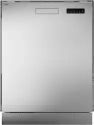 Asko - 24" Dishwasher with Top Control, Pocket Handle, Stainless Steel tub, 3 Racks, 42 dBA, ADA - Front_Zoom