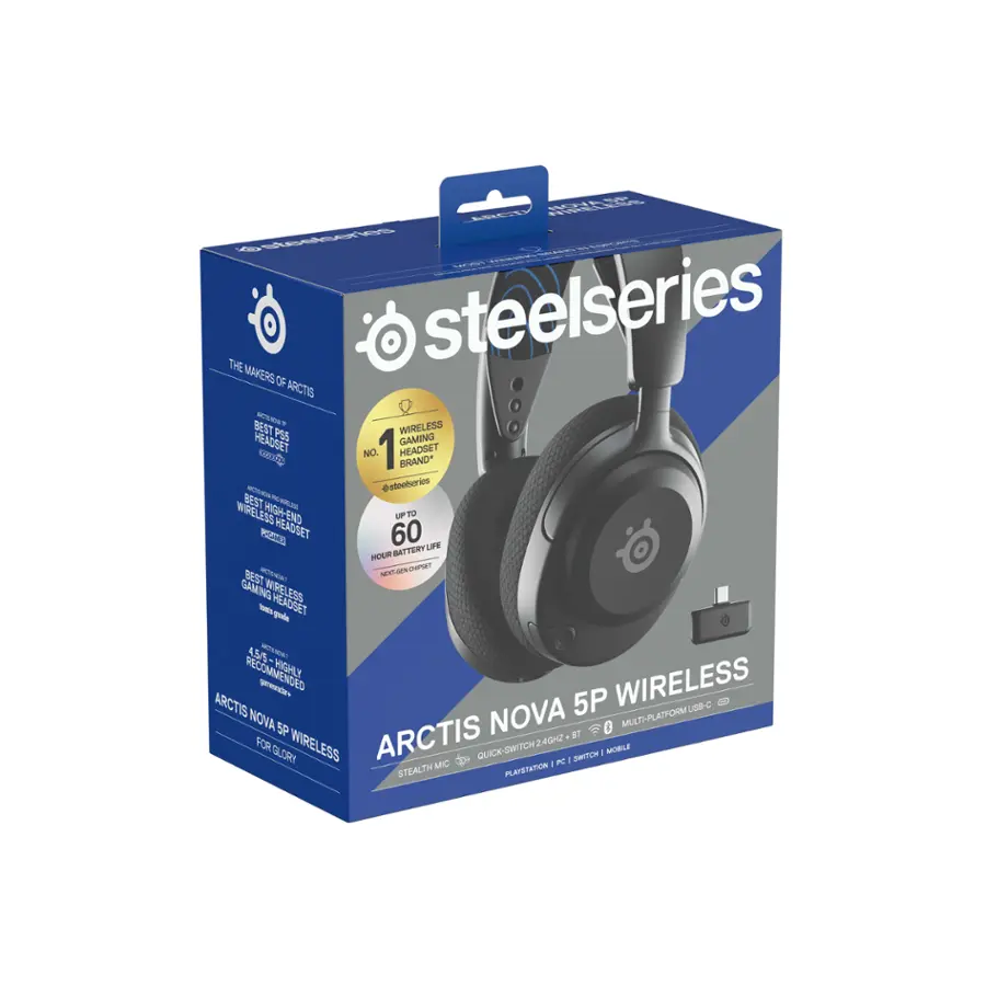 SteelSeries Arctis Nova 5P Wireless Gaming Headset for PS5, PS4