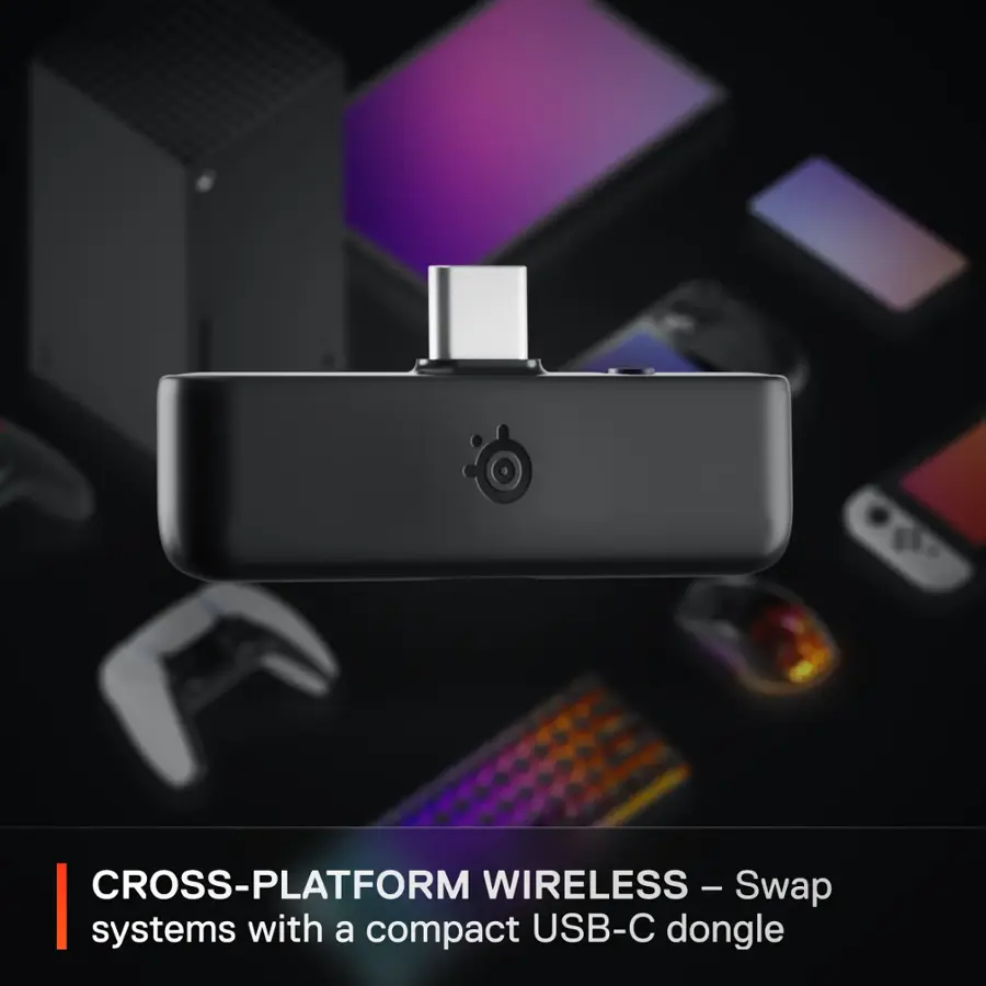 CROSS-PLATFORM WIRELESS - Swap systems with a compact USB-C dongle