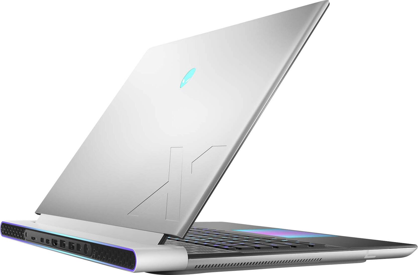 Alt View 3. Alienware - x16 R2" 240Hz Gaming Notebook - Intel Core Ultra 9 Processor - NVIDIA GeForce RTX 4070 - 32GB Memory - 1 TB SSD - Lunar Silver.
