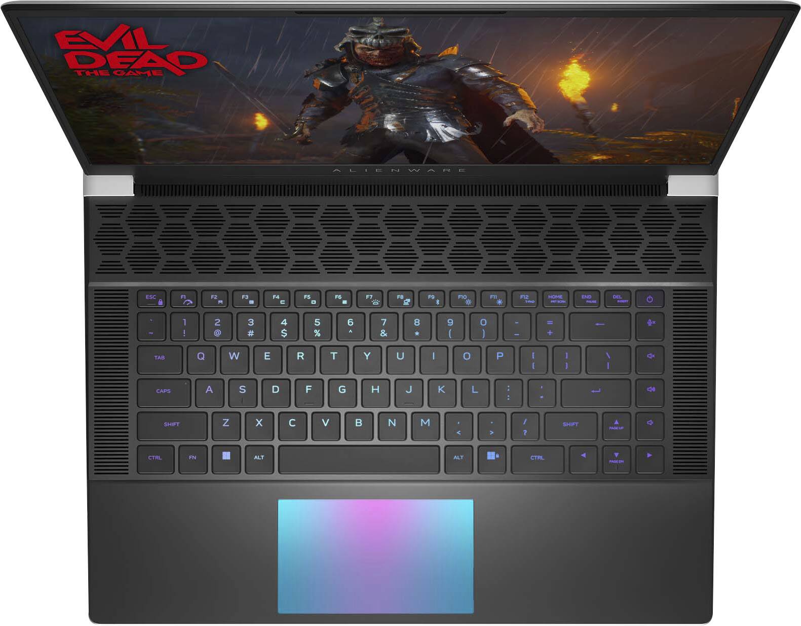 Alt View 7. Alienware - x16 R2" 240Hz Gaming Notebook - Intel Core Ultra 9 Processor - NVIDIA GeForce RTX 4070 - 32GB Memory - 1 TB SSD - Lunar Silver.