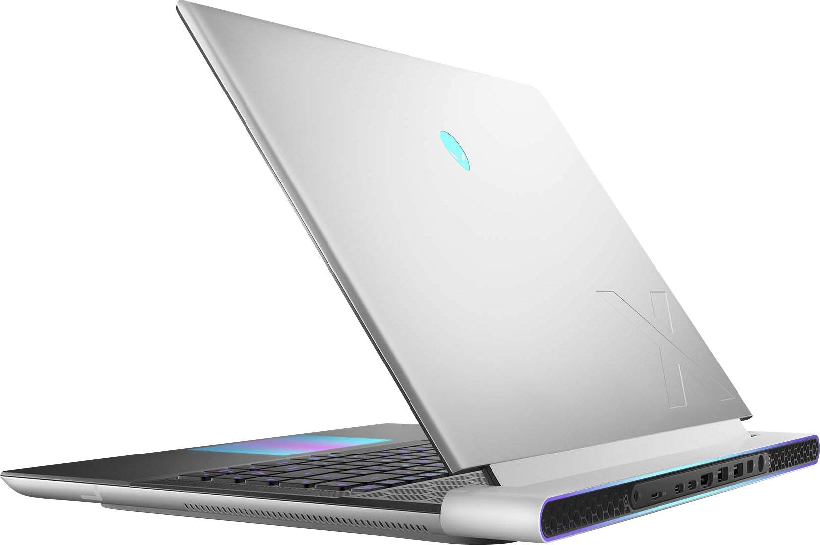 Left. Alienware - x16 R2" 240Hz Gaming Notebook - Intel Core Ultra 9 Processor - NVIDIA GeForce RTX 4070 - 32GB Memory - 1 TB SSD - Lunar Silver.