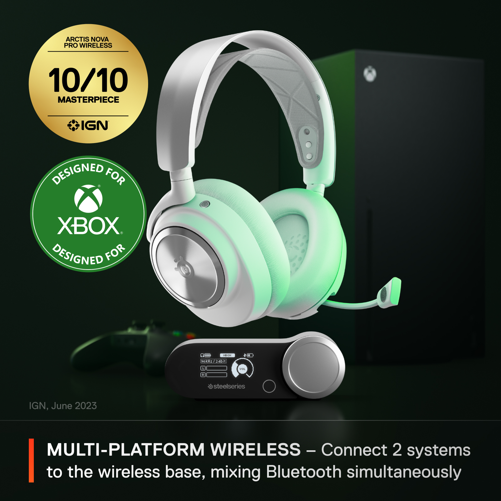 SteelSeries Arctis Nova Pro Wireless Multi Gaming Headset for Xbox Series  X|S, Xbox One White 61525 - Best Buy