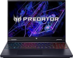 Acer - Predator Helios Neo 16”  WUXGA IPS Gaming Laptop- Intel Core i9-14900HX- NVIDIA GeForce RTX 4060-16GB DDR5-1TB SSD - Abyssal Black - Front_Zoom