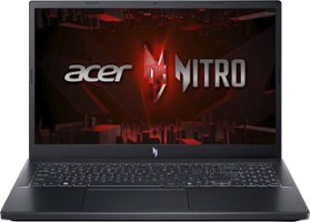 Acer - Nitro V ANV15-51-789J 15.6" FHD IPS Laptop -13th Gen Intel Core i7- NVIDIA GeForce RTX 4060-16GB DDR5-512GB SSD - Obsidian Black - Front_Zoom
