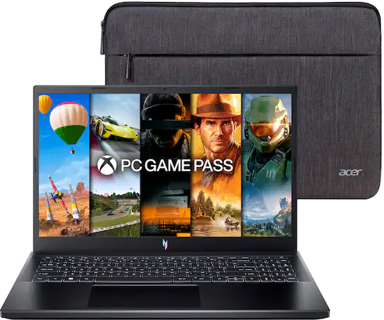 Acer Nitro V ANV15 51 789J 15.6 FHD IPS Laptop 13th Gen Intel Core i7 NVIDIA GeForce RTX 4060 16GB DDR5 512GB SSD Obsidian Black ANV15 51 789J Best Buy