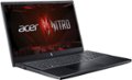 Left. Acer - Nitro V ANV15-51-789J 15.6" FHD IPS Laptop -13th Gen Intel Core i7- NVIDIA GeForce RTX 4060-16GB DDR5-512GB SSD - Obsidian Black.