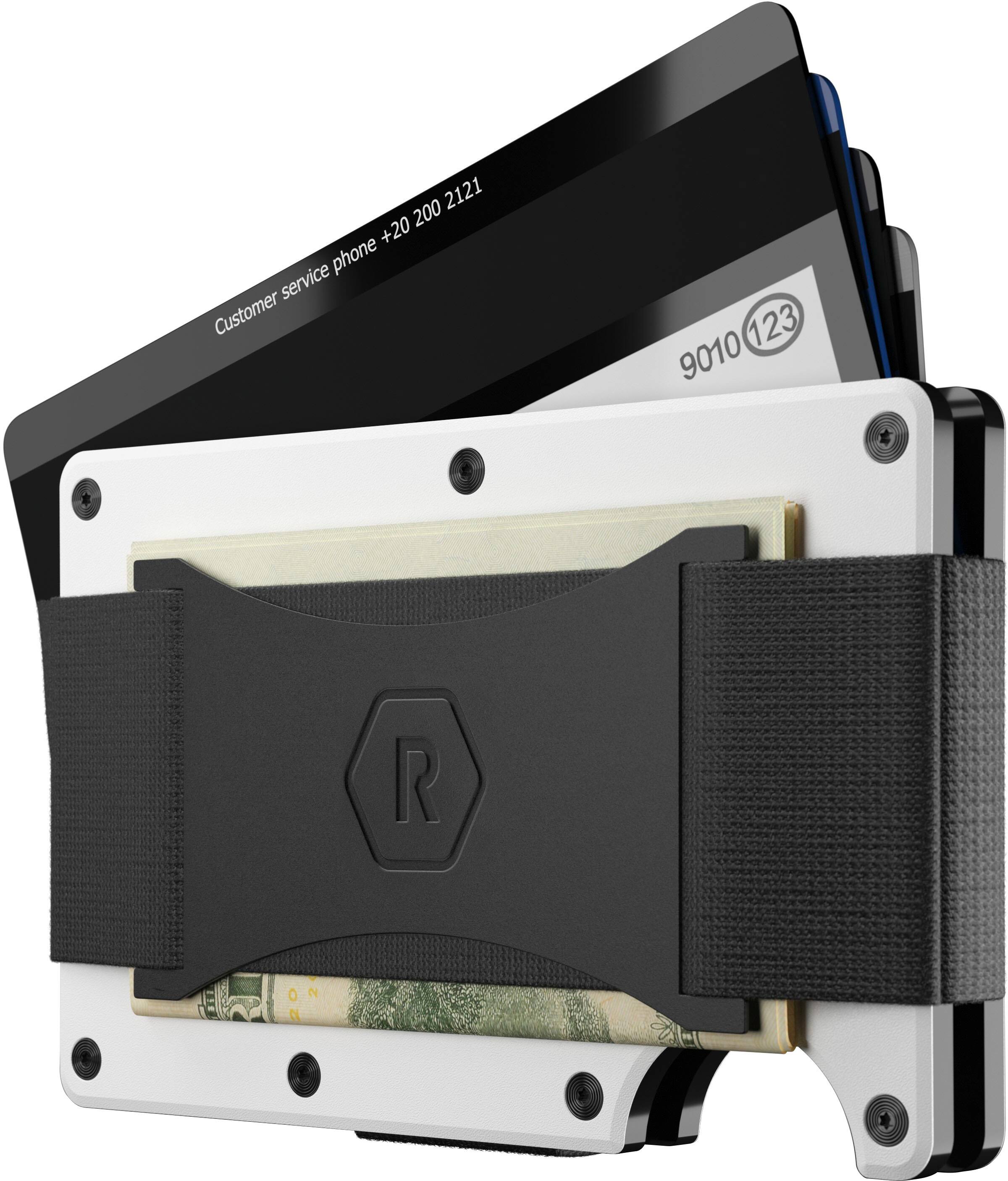 The Ridge Wallet Aluminum: Cash Strap Polar White AUWAI101151 - Best Buy