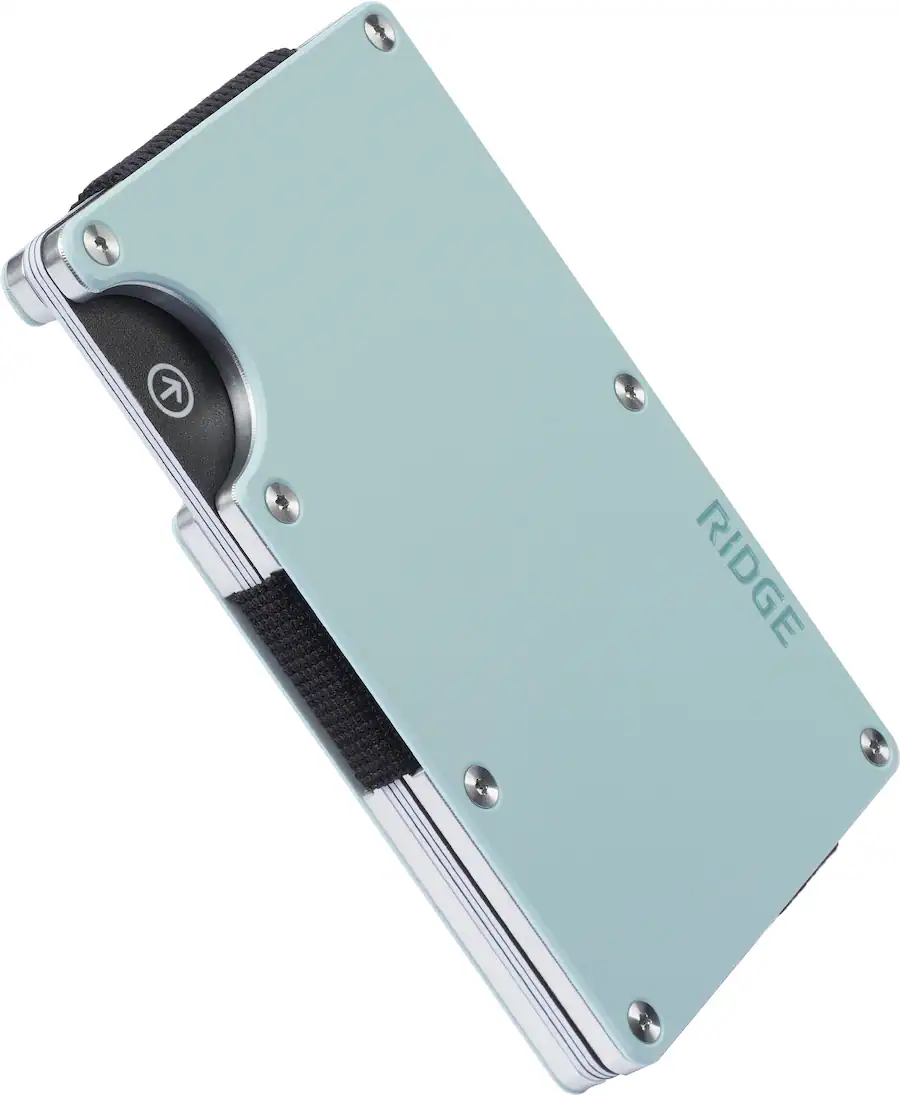 The Ridge Wallet Aluminum: Cash Strap Sea Glass AUWAI101604 - Best Buy