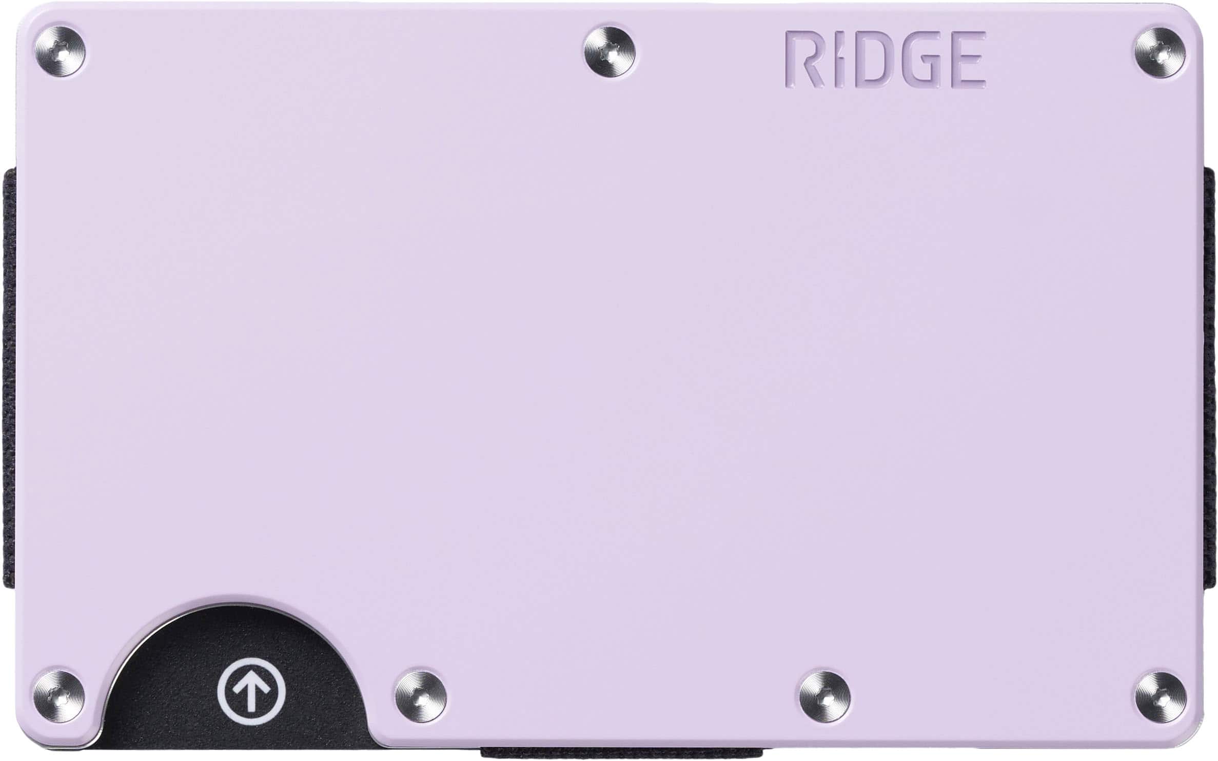 The Ridge Wallet - Aluminum: Cash Strap - Lavender - Front_Zoom