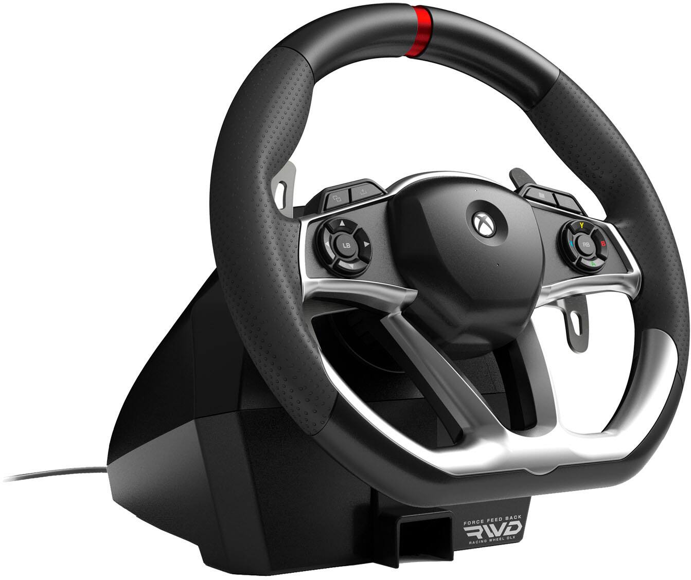 Angle. Hori - Force Feedback Racing Wheel DLX Designed for Xbox Series X|S - Black.