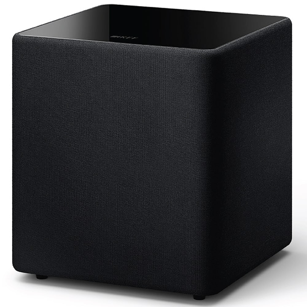 Angle. KEF - KEF KUBE 10 MIE Subwoofer (Each) - Black.