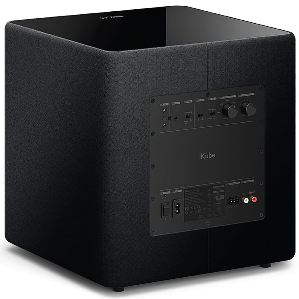 Left. KEF - KUBE 10 MIE Subwoofer (Each) - Black.