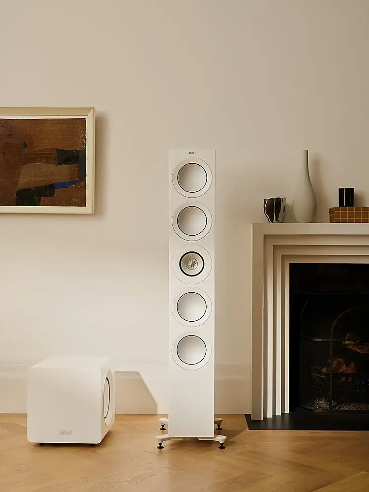 Alt View 15. KEF - KEF KC92 Force-cancelling Subwoofer (Each) - White.