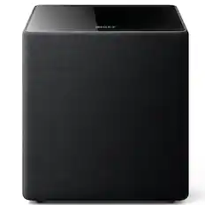 Front. KEF - KEF KUBE12 MIE Subwoofer (Each) - Black.