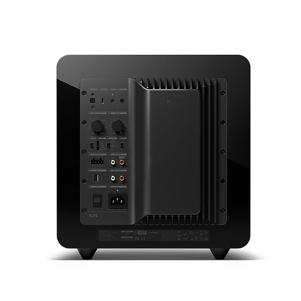 Back. KEF - KEF KC92 Force-cancelling Subwoofer (Each) - Black.