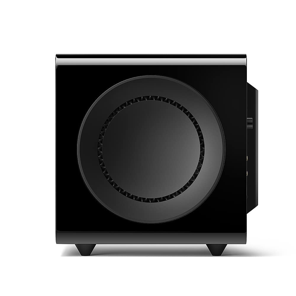 Left. KEF - KEF KC92 Force-cancelling Subwoofer (Each) - Black.