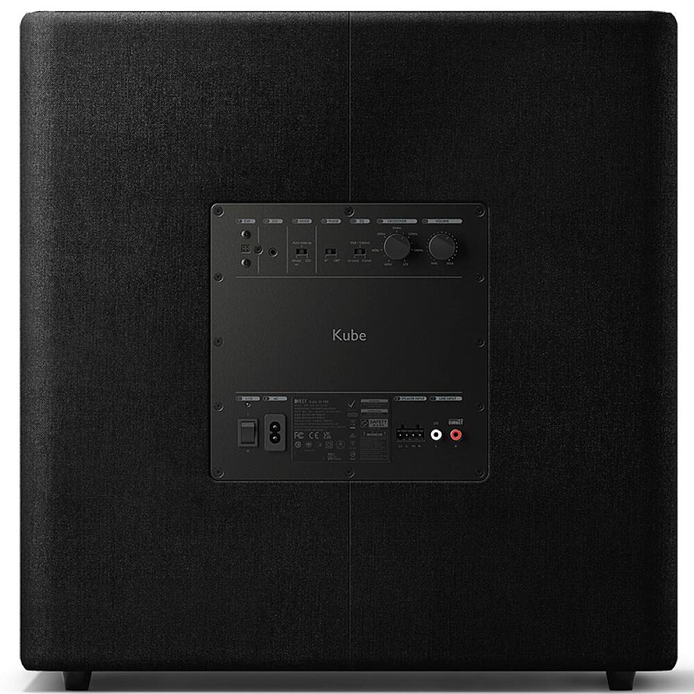 Back. KEF - KEF KUBE 15 MIE Subwoofer (Each) - Black.