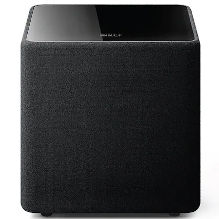 Front. KEF - KUBE 8 MIE Subwoofer (Each) - Black.