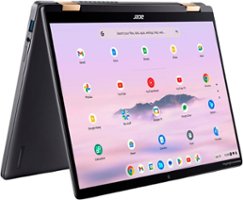 Acer - Chromebook Plus Spin 714 Laptop – 14" WUXGA Touch Display - Intel Core Ultra 5 115U – 8GB LPDDR5 – 256GB SSD – Wi-Fi 6E - Steel Gray - Front_Zoom