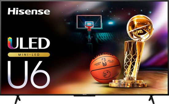 Front Zoom. Hisense - 65" Class U6 Series Mini-LED 4K QLED Google TV.