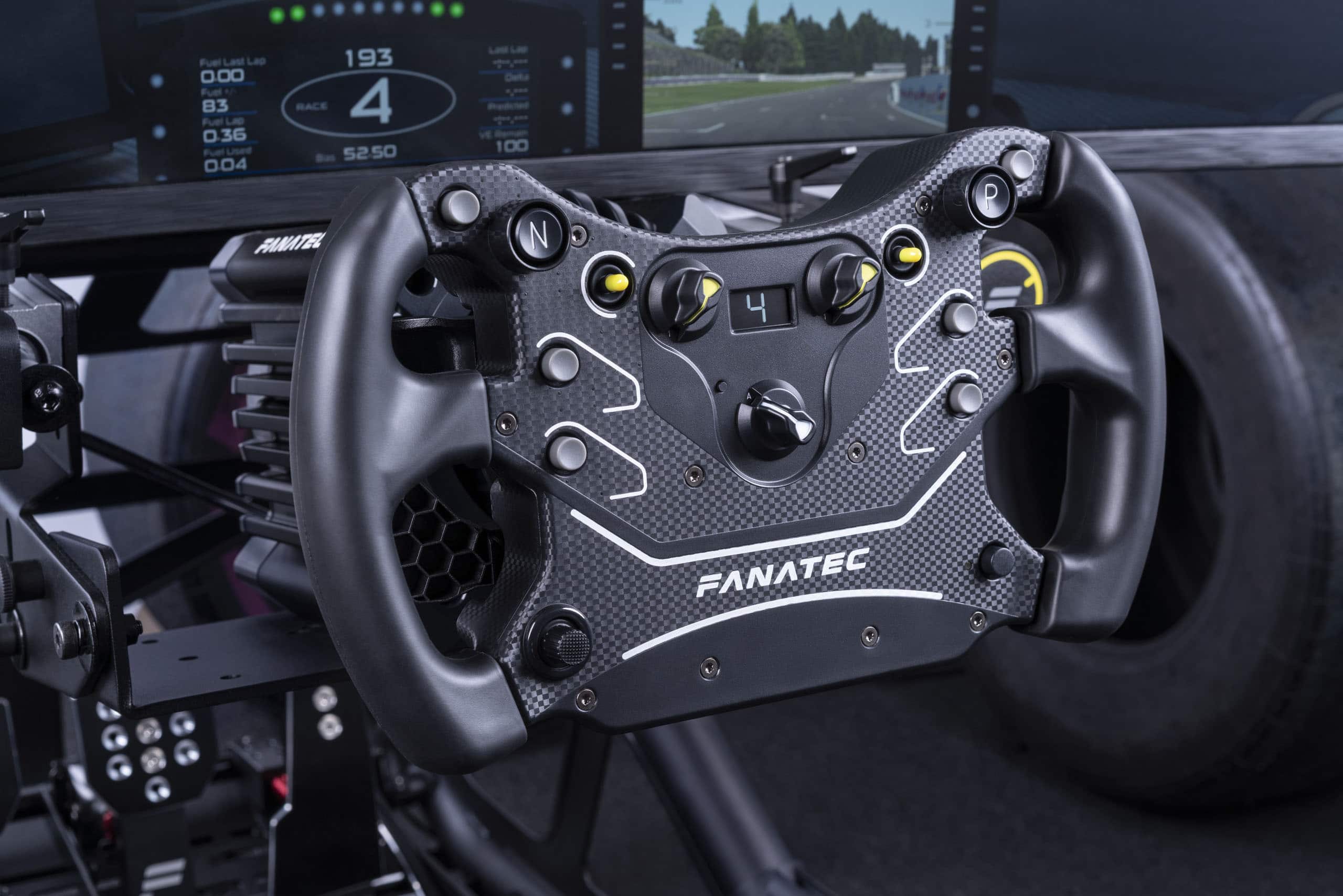 PC用ゲームコントローラー・コンバーター FANATEC CSL Elite McLaren GT3 V2 + QR2 Fanatec CSL GT3 Style Sim Racing Steering Wheel – QR2 Lite Quick