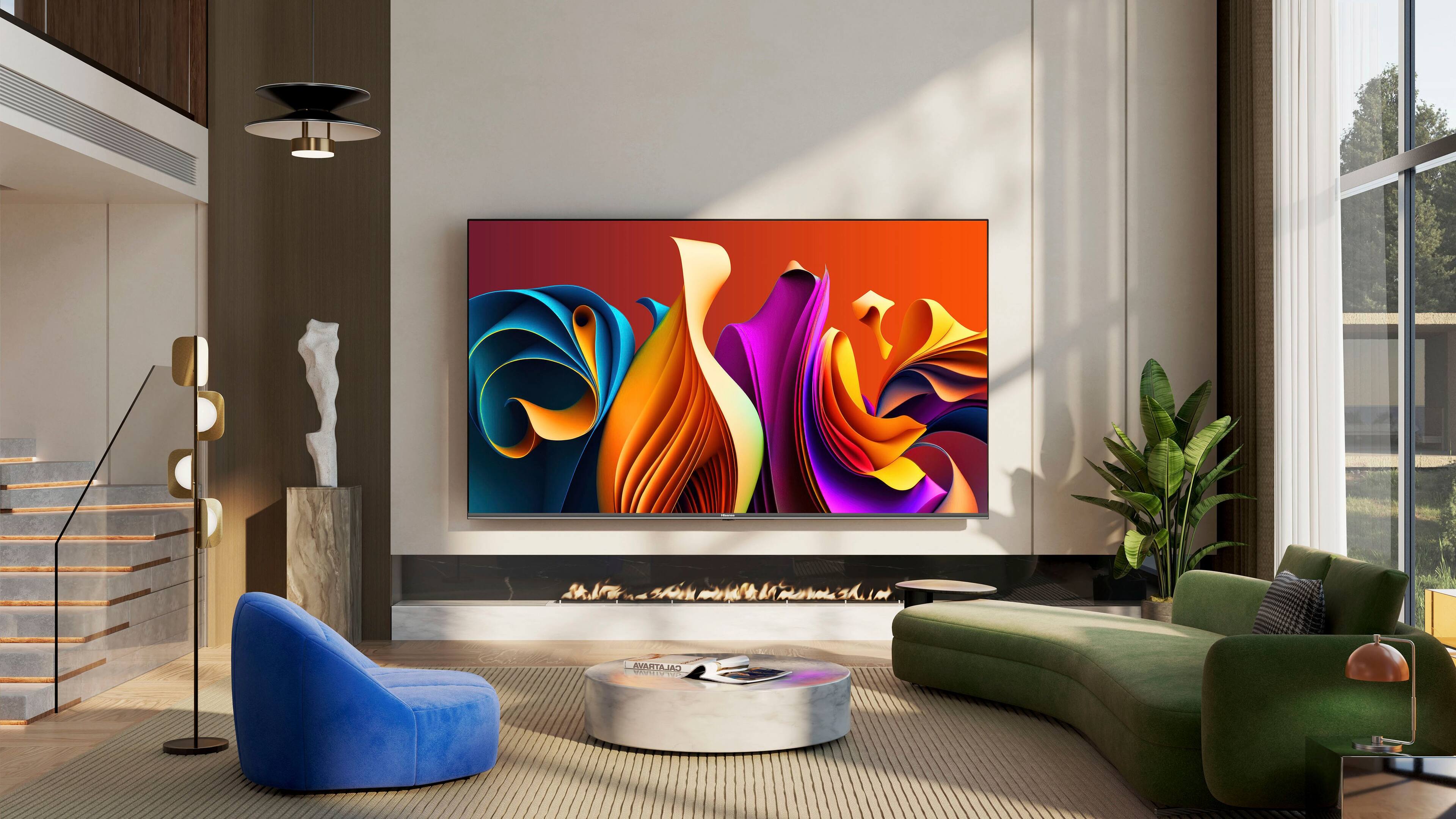 Hisense 75" Class A7 Series LED 4K UHD WCG Smart Google TV (2024) front and back view