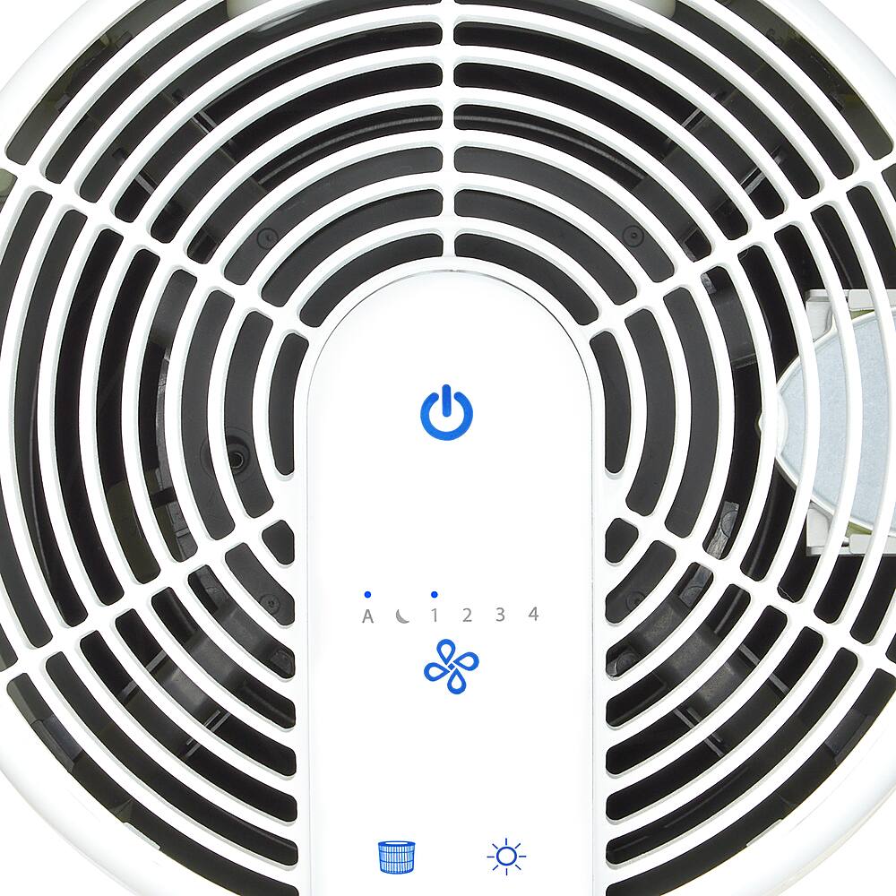 Alt View 11. Homedics - True Hepa Large Room Air Purifier with UV-C Technology - White.