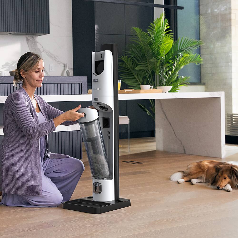 Alt View 16. Tineco - Pure One Air Station with Auto Empty - White.