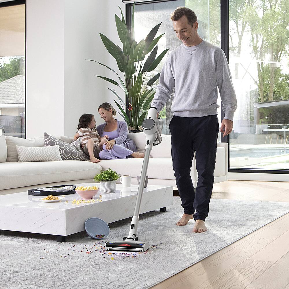 Left. Tineco - Pure One Air Station with Auto Empty - White.