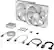 Alt View 12. CORSAIR - iCUE LINK RX140 RGB 140mm PWM Computer Case Fan Starter Kit (2-pack) - White.