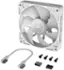 Alt View 11. CORSAIR - iCUE LINK RX120 RGB 120mm PWM Computer Case Fan Expansion Fan - White.