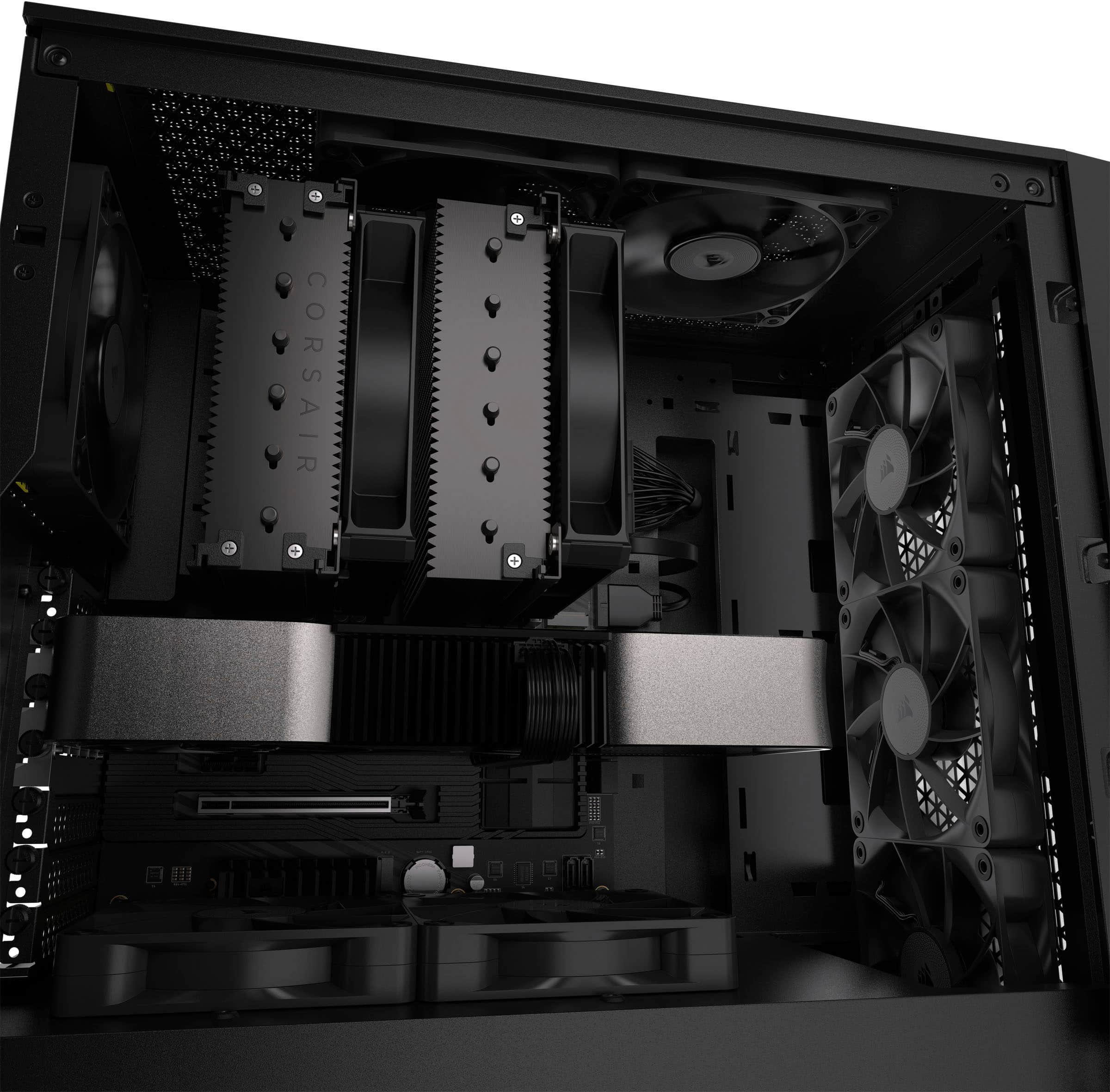 Alt View 14. CORSAIR - iCUE LINK RX120 120mm PWM Computer Case Fan Expansion Fan - Black.