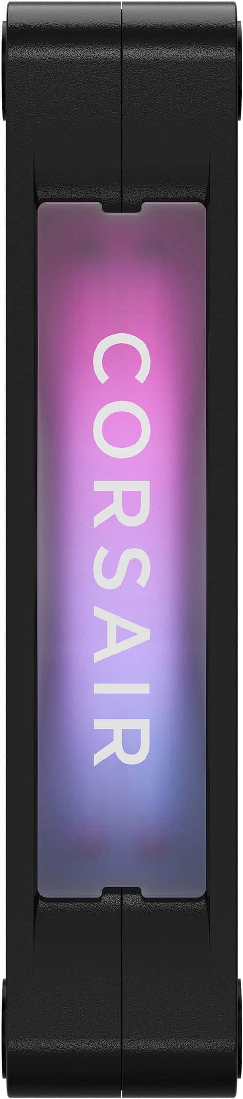 Alt View 14. CORSAIR - iCUE LINK RX120 RGB 120mm PWM Computer Case Fan Starter Kit (3-pack) - Black.