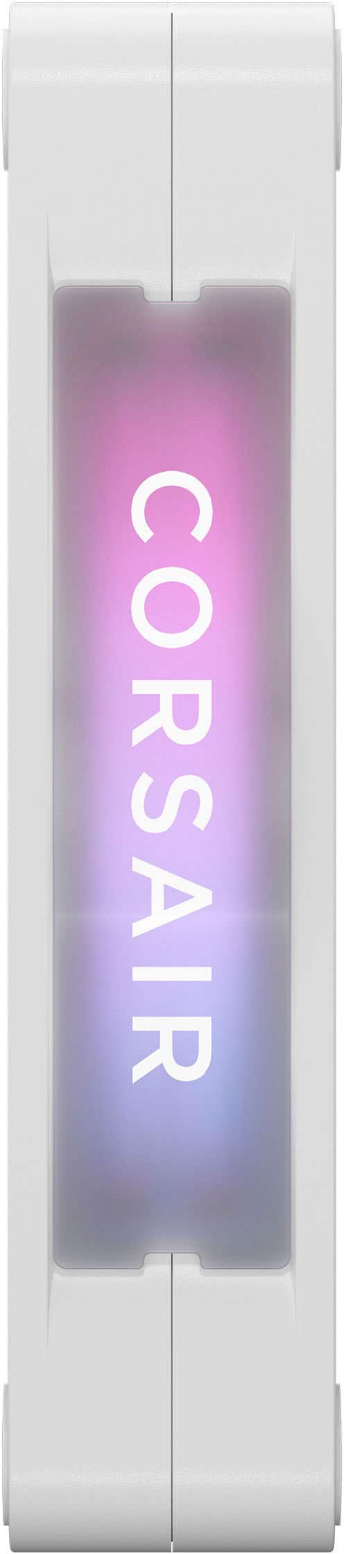 Alt View 15. CORSAIR - iCUE LINK RX120 RGB 120mm PWM Computer Case Fan Starter Kit (3-pack) - White.