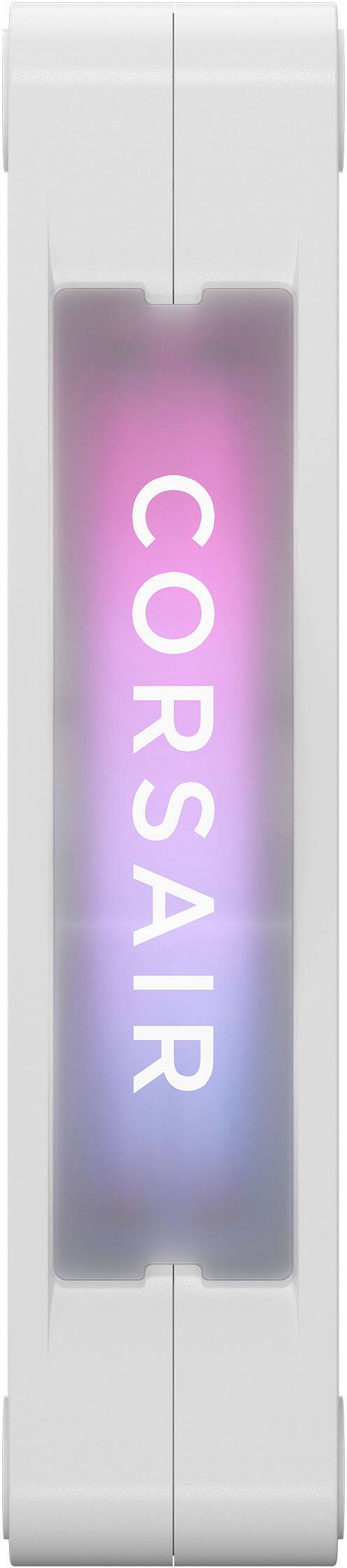 Alt View 15. CORSAIR - iCUE LINK RX120 RGB 120mm PWM Computer Case Fan Starter Kit (3-pack) - White.