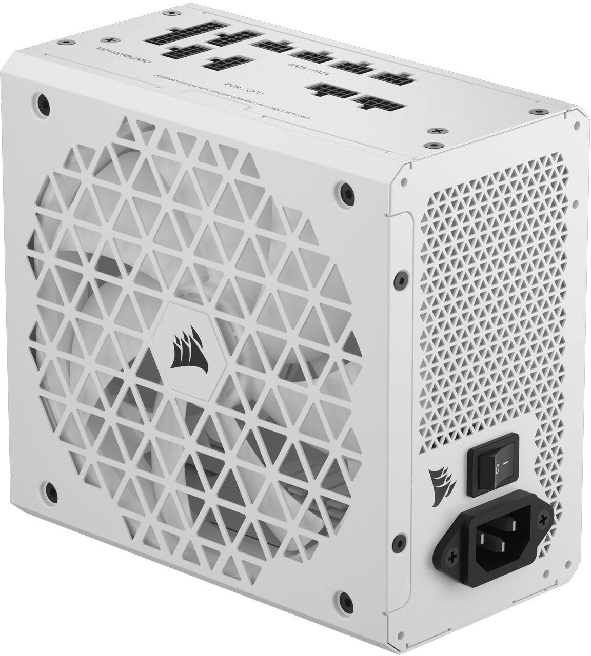 Alt View 16. CORSAIR - RMx Shift Series RM750x Shift Cybenetics Gold Fully Modular ATX Power Supply - White.