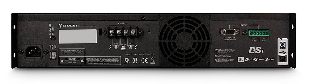 Angle. Crown - Crown CDi4000 2X1200W Power Amplifier - Black.