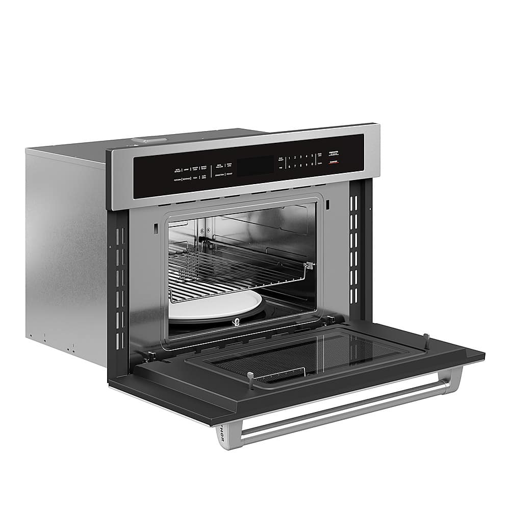 Alt View 1. Thor Kitchen - 1.6 Cu. Ft. Built-In Speed Oven Microwave - Stainless Steel.