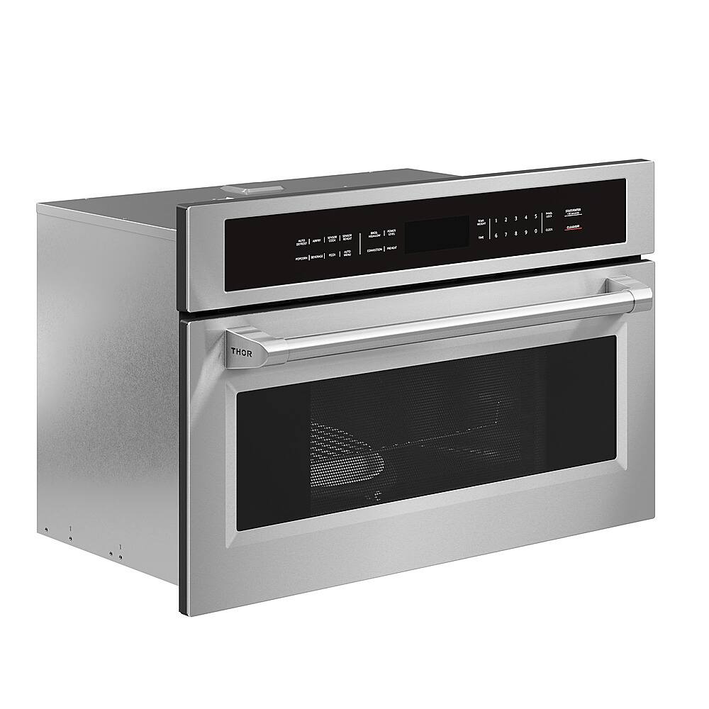 Left. Thor Kitchen - 1.6 Cu. Ft. Built-In Speed Oven Microwave - Stainless Steel.