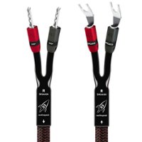 AudioQuest - 12FT Rocket 33 PR FR Banana - U-Spade Speaker Cable - Red/Black - Front_Zoom