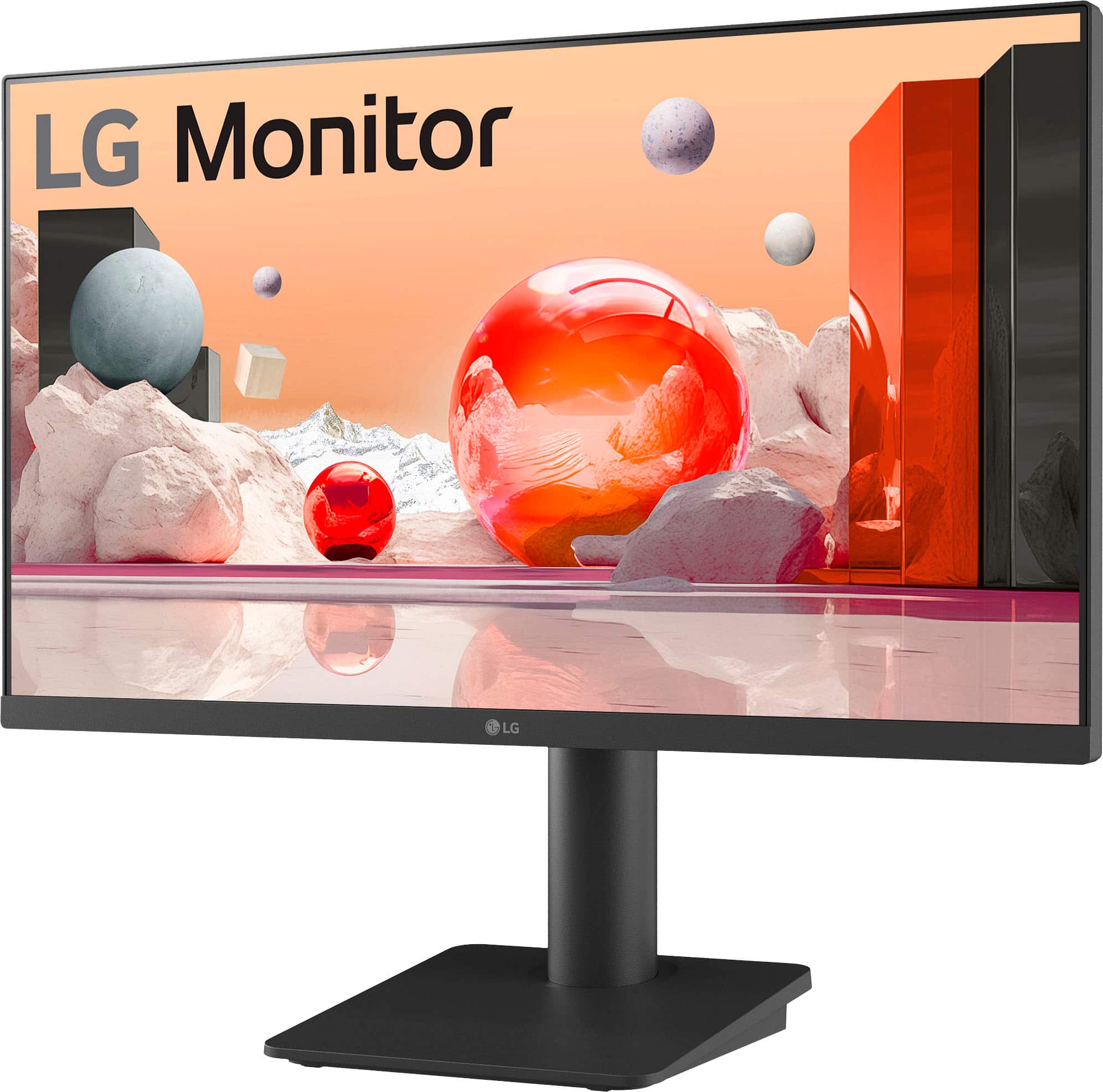 Left. LG - 25" LED FHD 100Hz Monitor - Black.