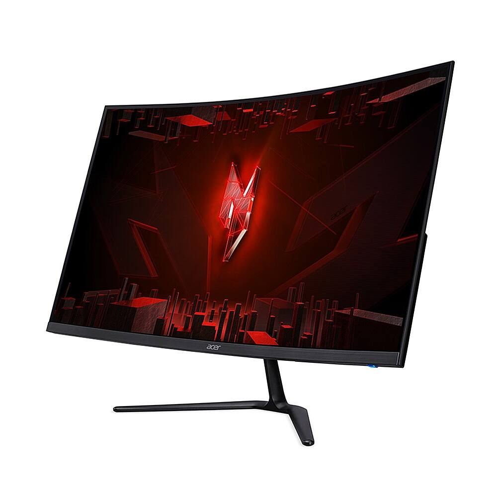 Left. Acer - Nitro ED320Q X2bmiipx 31.5” VA FHD Curved AMD FreeSync Premium Gaming Monitor (1 x DP 1.4, 2 x HDMI 2.0 Ports) - Black.