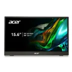 Front. Acer - PM161Q Bbmiuux 15.6" IPS FHD AMD FreeSync Portable Monitor (2 x USB 3.1 Type-C Ports, 1 x Mini HDMI) - Black.