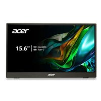 Acer - PM161Q Bbmiuux 15.6" IPS FHD AMD FreeSync Portable Monitor (2 x USB 3.1 Type-C Ports, 1 x Mini HDMI) - Black - Front_Zoom