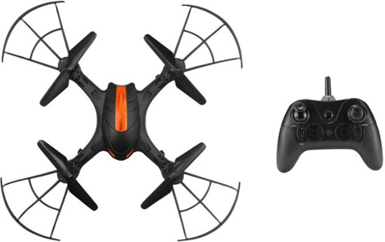 Front Zoom. Vivitar - Fly View Drone with Camera - Black.